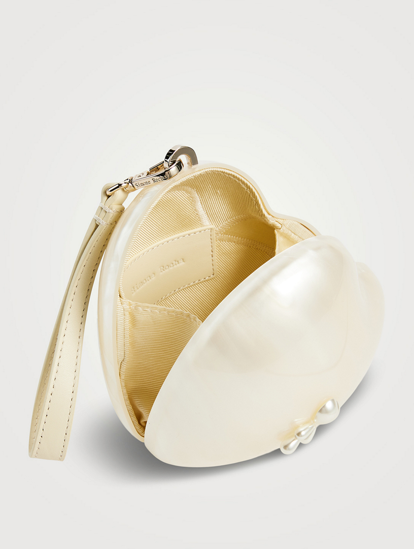 SIMONE ROCHA Micro Heart Bag With Pearl Crossbody Strap | Holt Renfrew