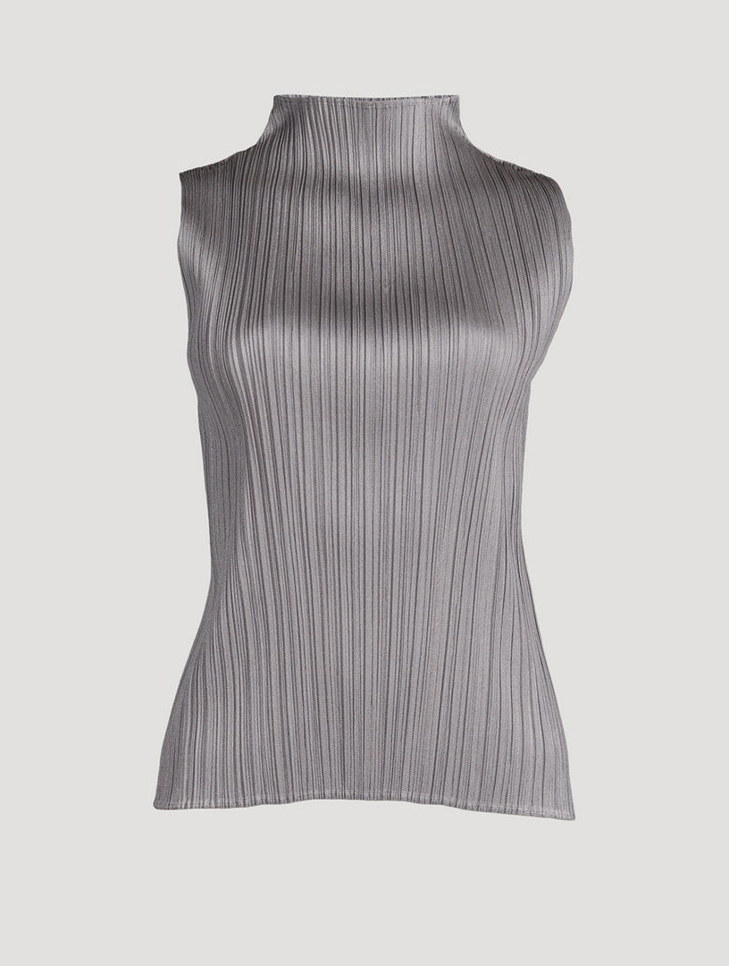 PLEATS PLEASE ISSEY MIYAKE Basics Sleeveless Top | Holt Renfrew