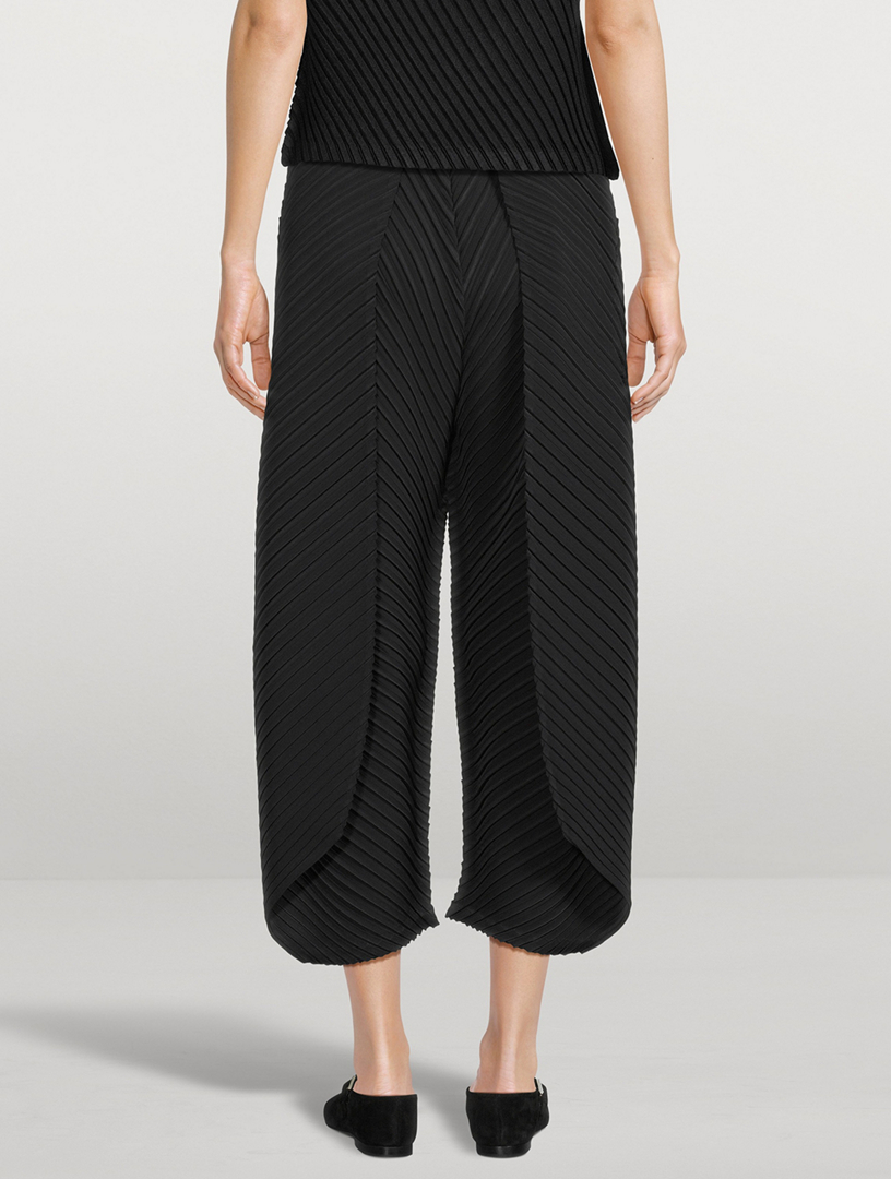 Reiteration Pleats Solid Pants