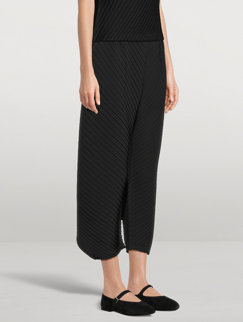 Reiteration Pleats Solid Pants