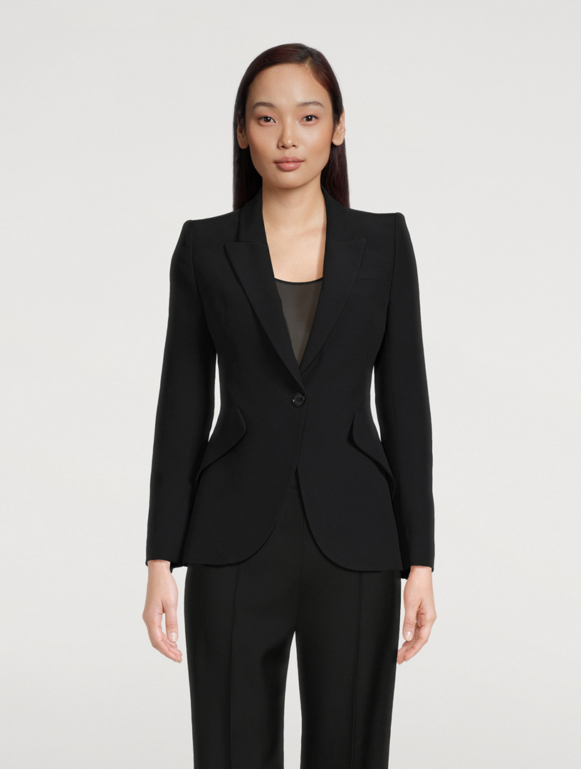 ALEXANDER MCQUEEN Crepe blazer