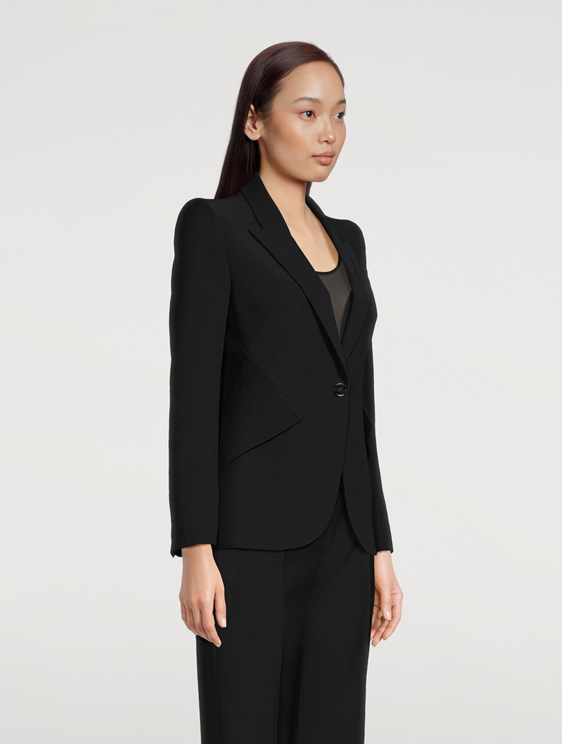 Crepe hotsell black blazer