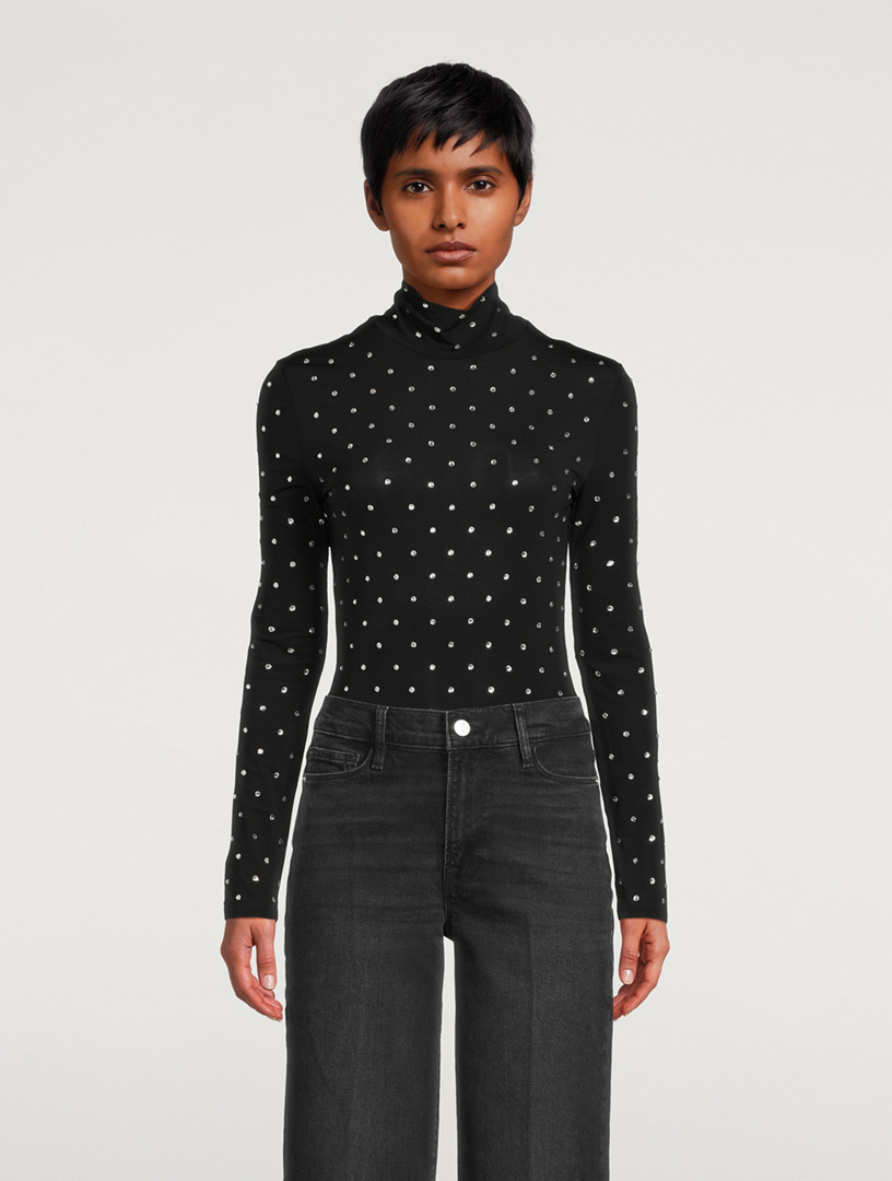 Polka clearance dot turtleneck