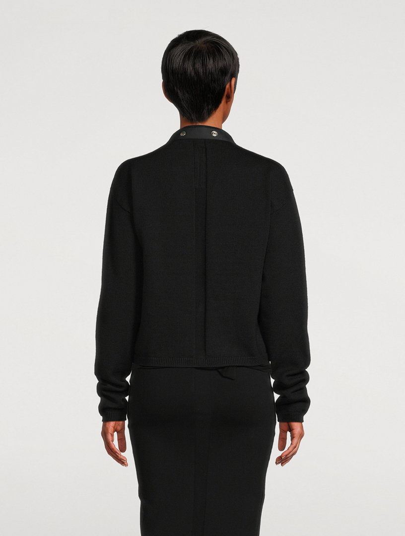 Peter Cropped Wool Cardigan