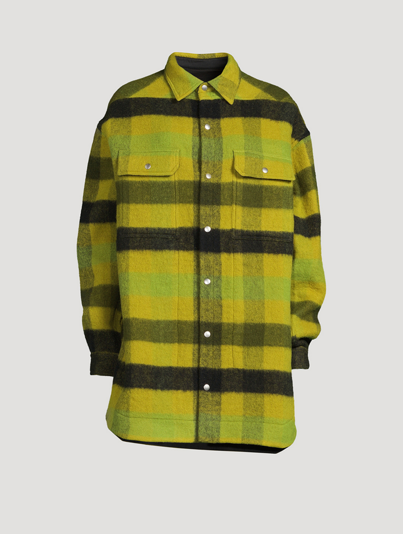 RICK OWENS Plaid Shirt Jacket | Holt Renfrew