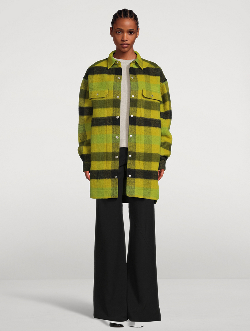 RICK OWENS Plaid Shirt Jacket | Holt Renfrew