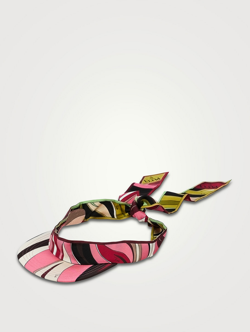 Printed Silk Visor