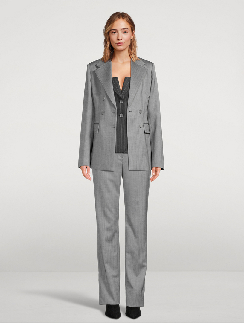 Wool Double-Breasted Blazer