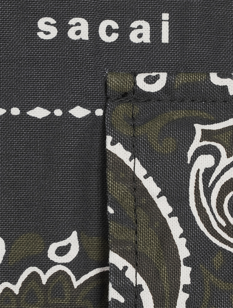 SACAI Cotton Short-Sleeve Shirt In Bandana Print | Holt Renfrew