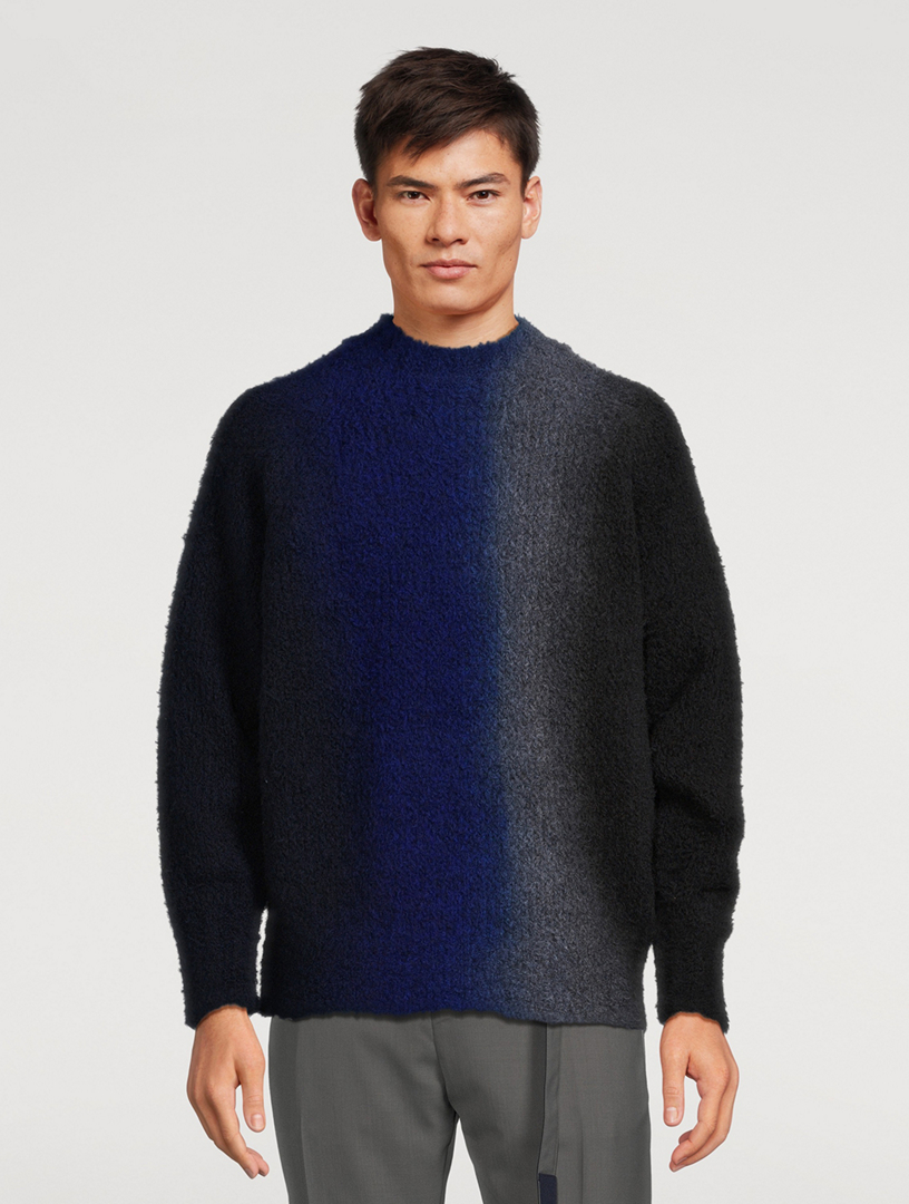 SACAI Wool-Blend Tie Dye Knit Sweater | Holt Renfrew