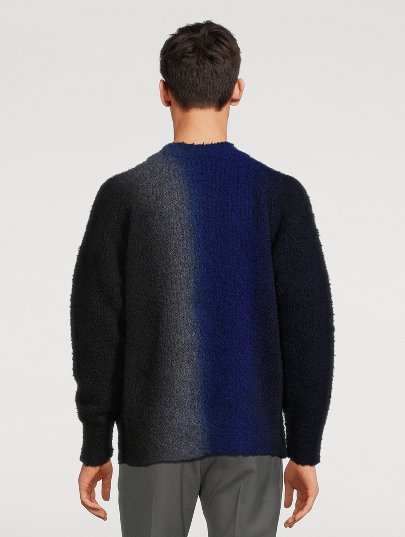 Wool-Blend Tie Dye Knit Sweater
