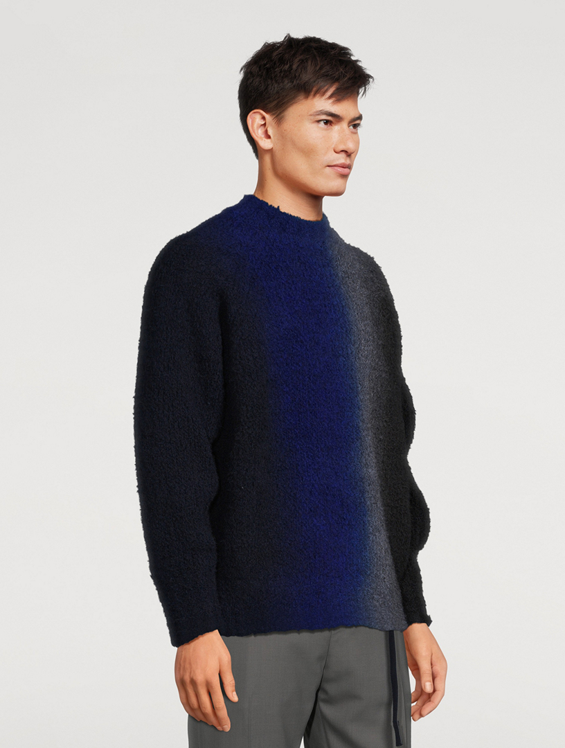 SACAI Wool-Blend Tie Dye Knit Sweater | Holt Renfrew