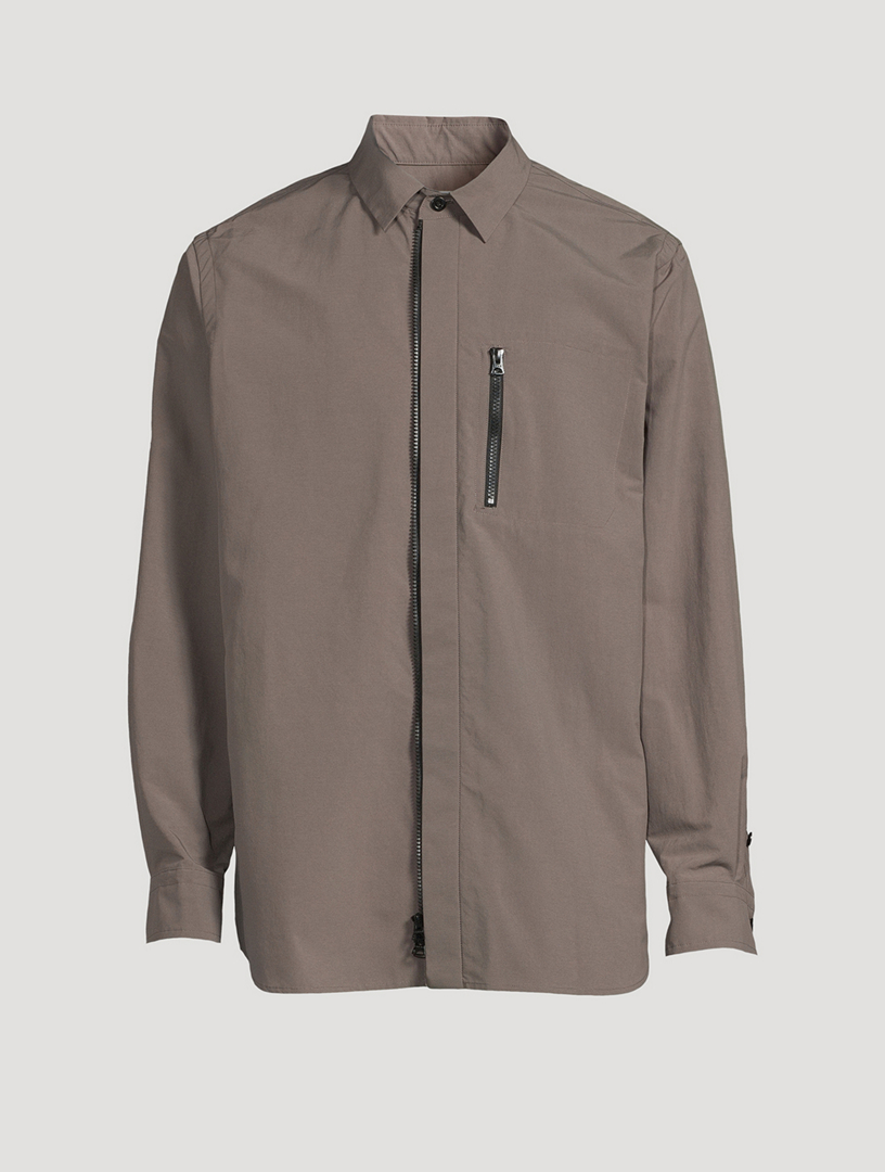 SACAI Taffeta Long-Sleeve Shirt | Holt Renfrew