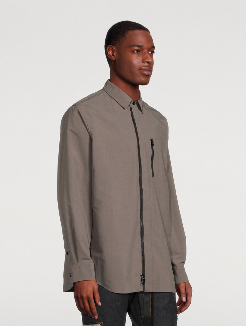 SACAI Taffeta Long-Sleeve Shirt | Holt Renfrew