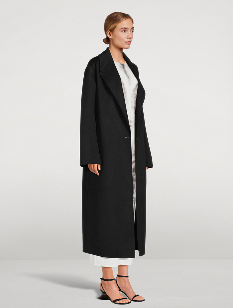 Wool And Cashmere Single-Breasted Coat