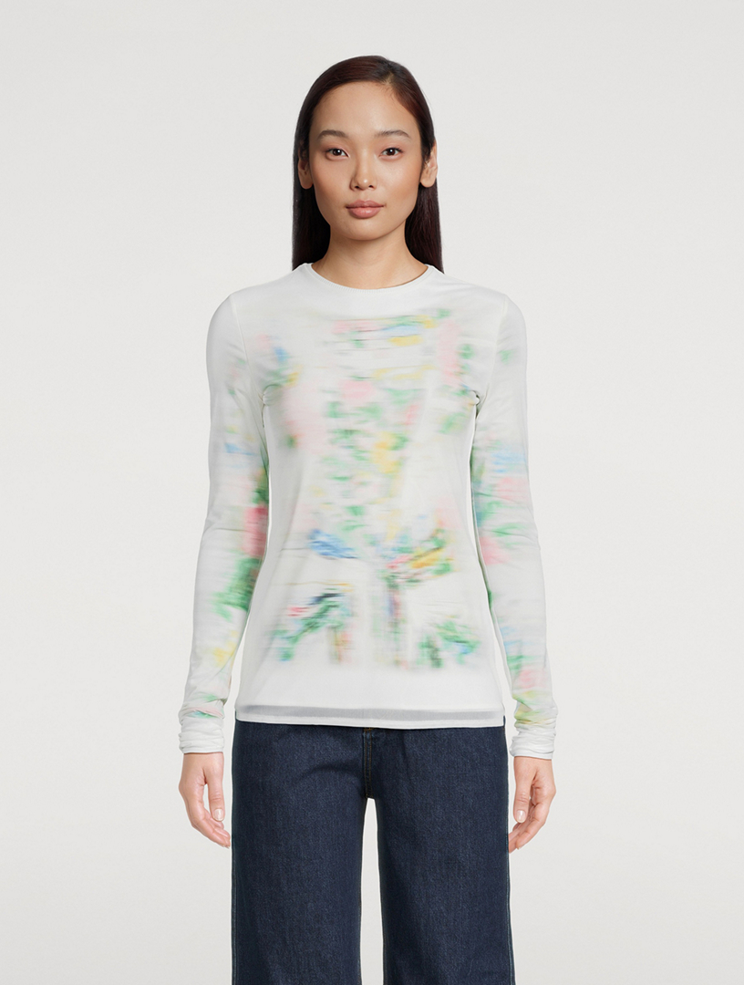 Mesh Top Blurred Print
