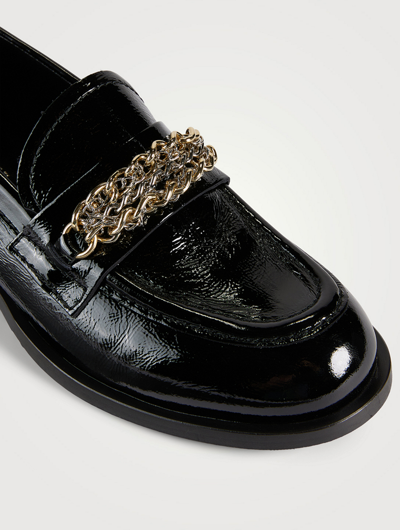 LA CANADIENNE Dalilah Patent Leather Loafers | Holt Renfrew