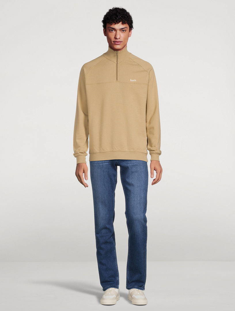 FORET Vast Organic Cotton Half-Zip Sweater | Holt Renfrew
