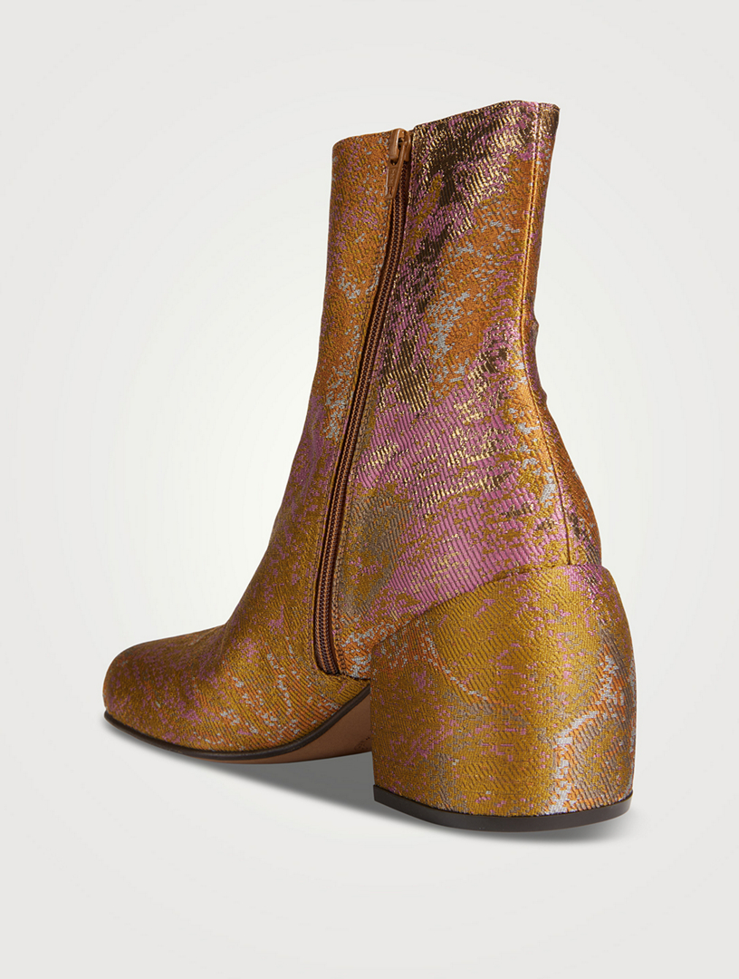 DRIES VAN NOTEN Jacquard Ankle Boots Holt Renfrew