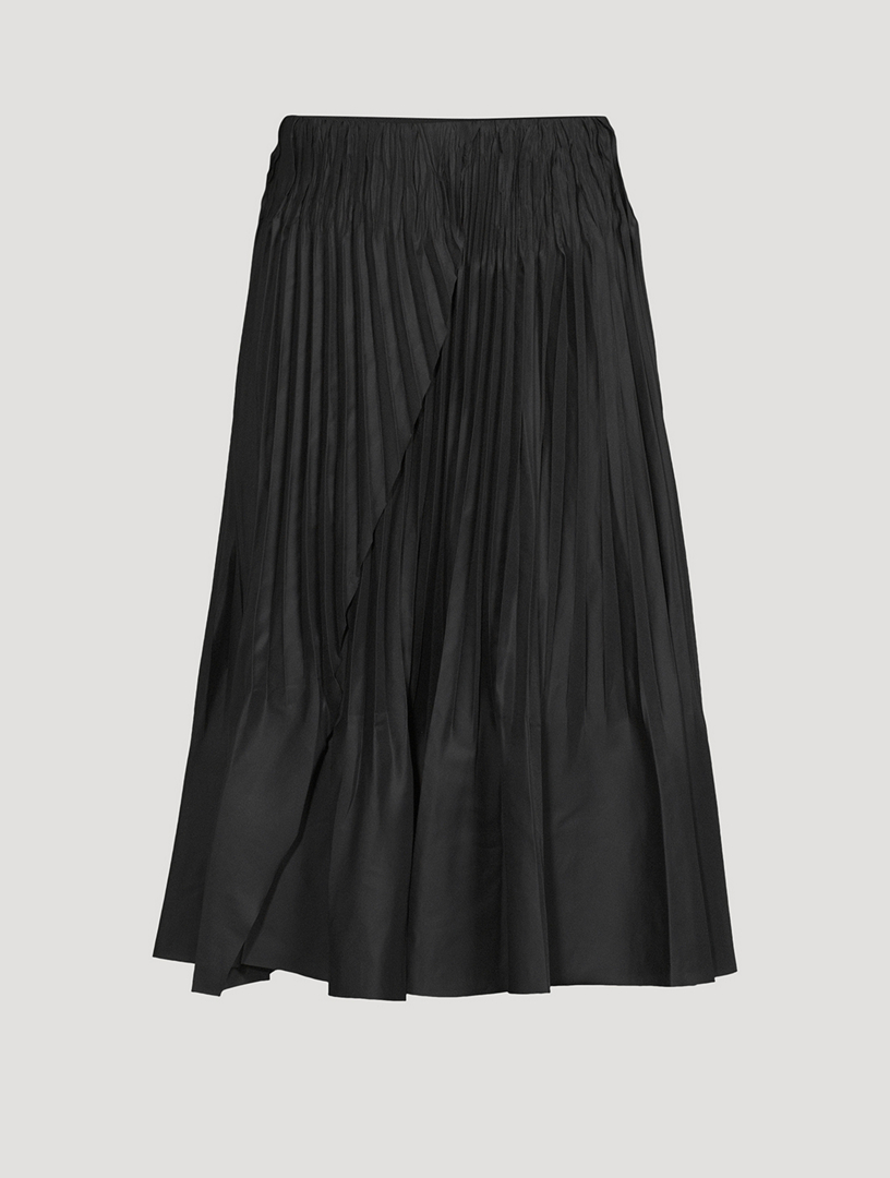 VINCE Pintuck-Pleated Midi Skirt | Holt Renfrew