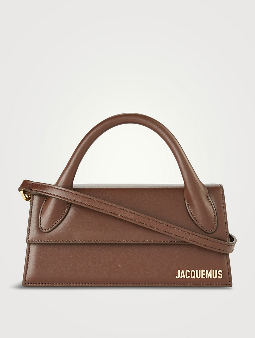 Jacquemus Le Chiquito Long Signature Handbag Light Green in Cowskin Leather  with Gold-tone - US