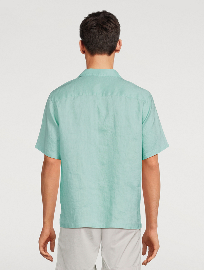 Noll Linen Relaxed Short-Sleeve Shirt