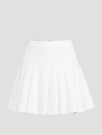THEORY Cotton Piqué Tennis Skirt  White