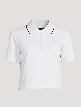 Zip-Front Polo Shirt