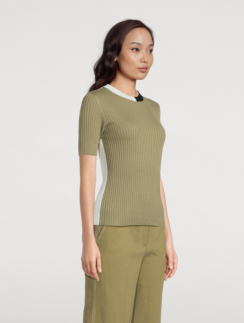 Colourblock Merino Wool Sweater