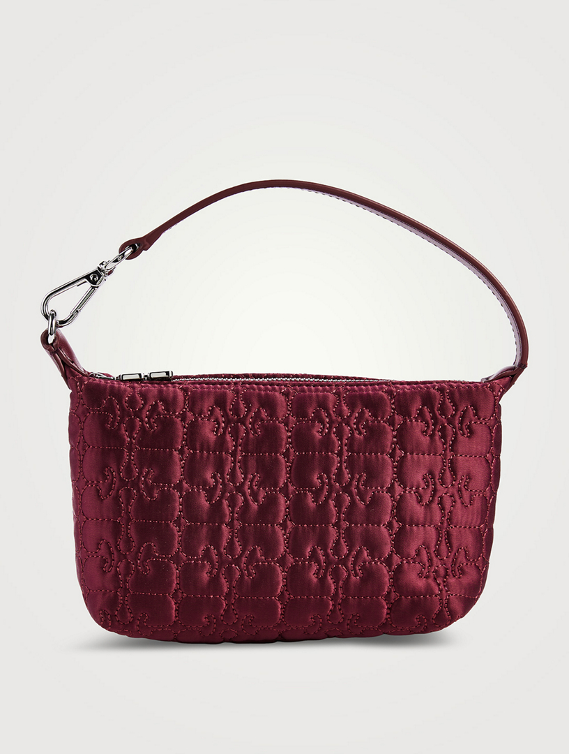 GANNI Small Quilted Satin Shoulder Bag | Holt Renfrew