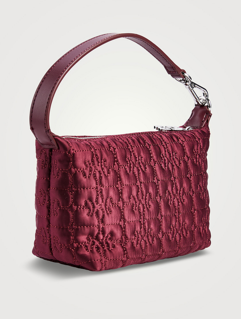 GANNI Small Quilted Satin Shoulder Bag | Holt Renfrew