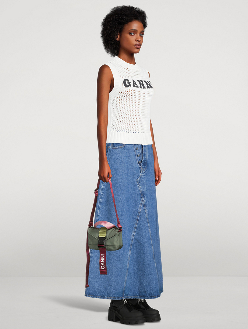 GANNI レディース 2WAYバッグ TECH MINI SATCHEL BAG GANNI ガニー バッグ レディース 2WAYハンド/ショルダーバッグ