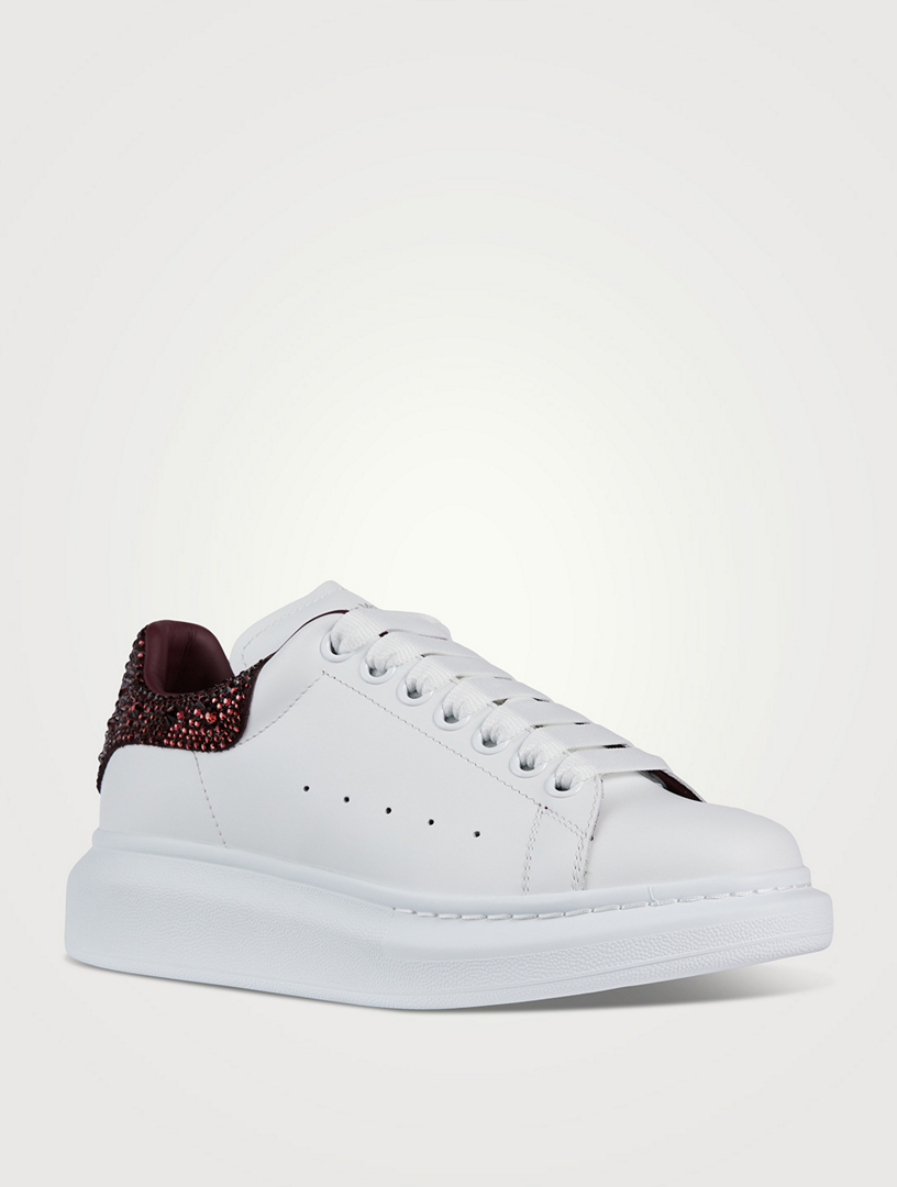 Oversized Embellished Leather Sneakers