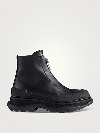 Tread Slick Zip Leather Boots
