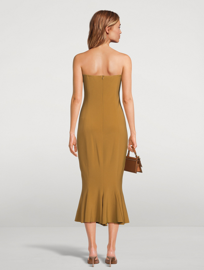 NORMA KAMALI Corset Midi Dress Holt Renfrew