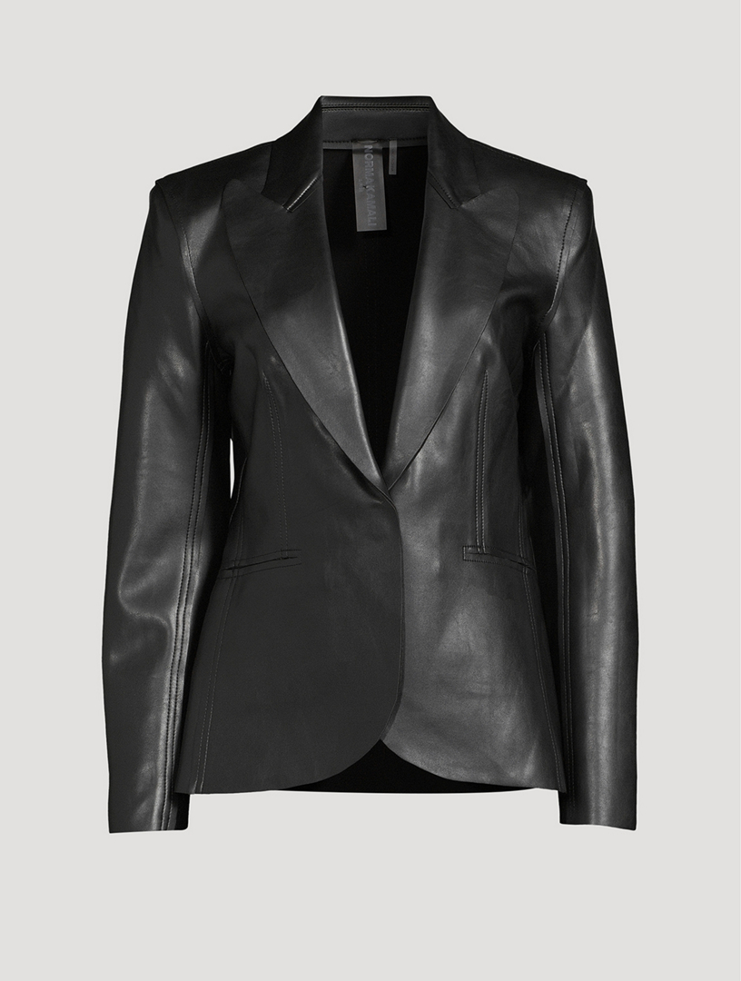 VEGAN LEATHER SINGLE JACKET