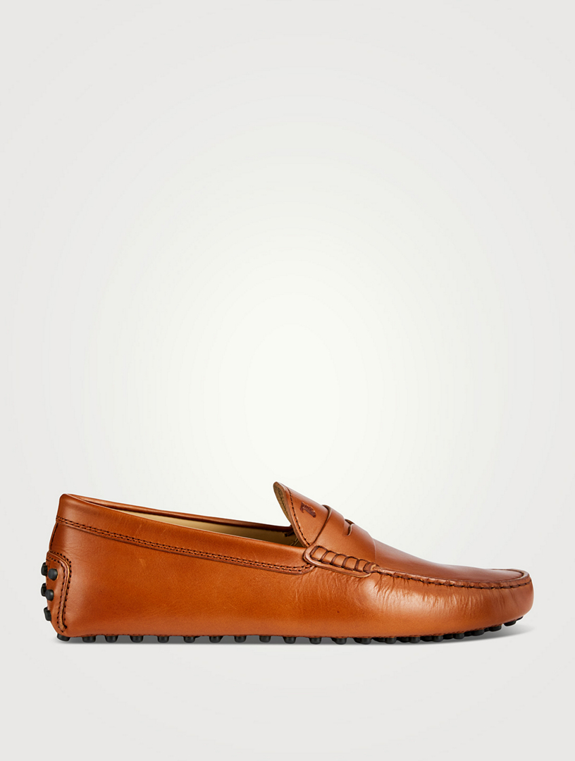 Tod's leather driving hot sale shoes