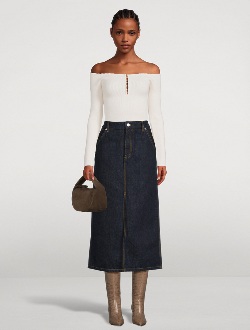 Helmut lang denim store skirt