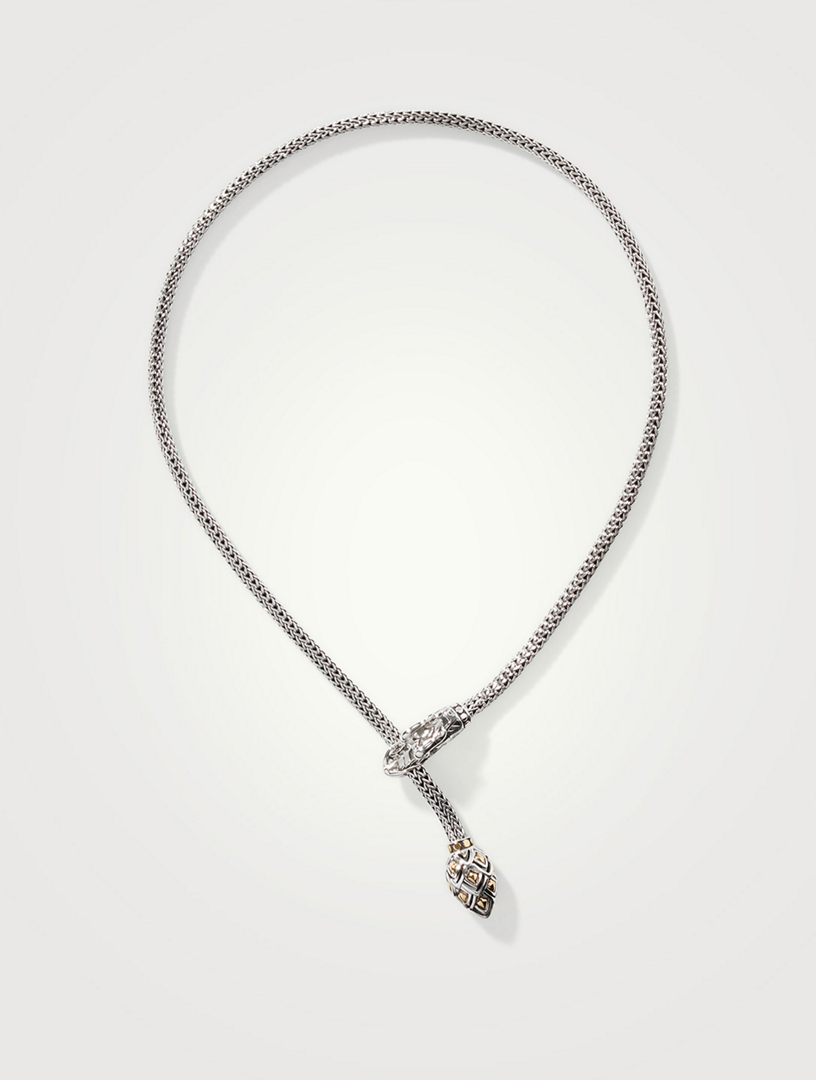 Taryn Sterling Silver Tennis Necklace by CARAT* LONDON – CARAT