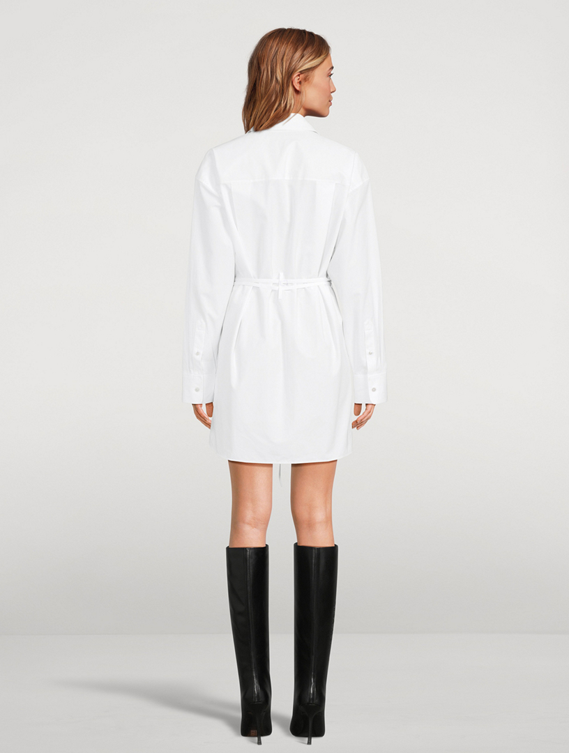 ALEXANDER WANG Tie-Waist Shirt Dress Holt Renfrew