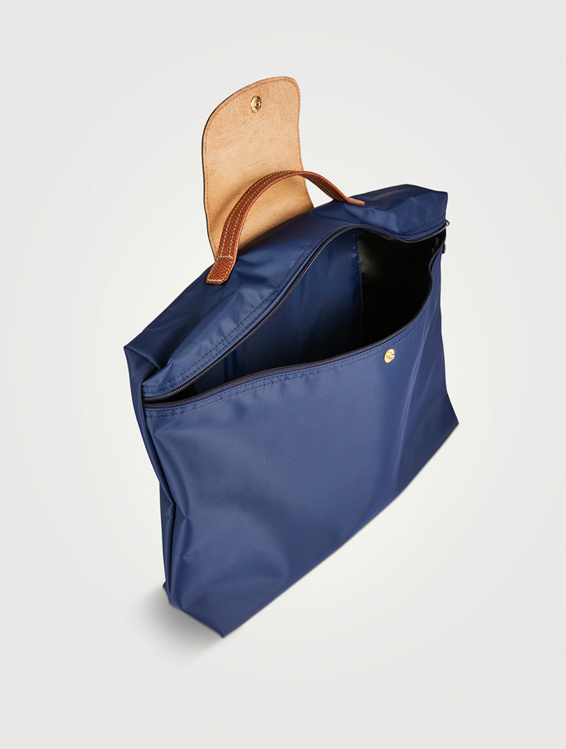 Longchamp Le Pliage Original Mini Pouch with Handle Cobalt Blue Recycled  Canvas