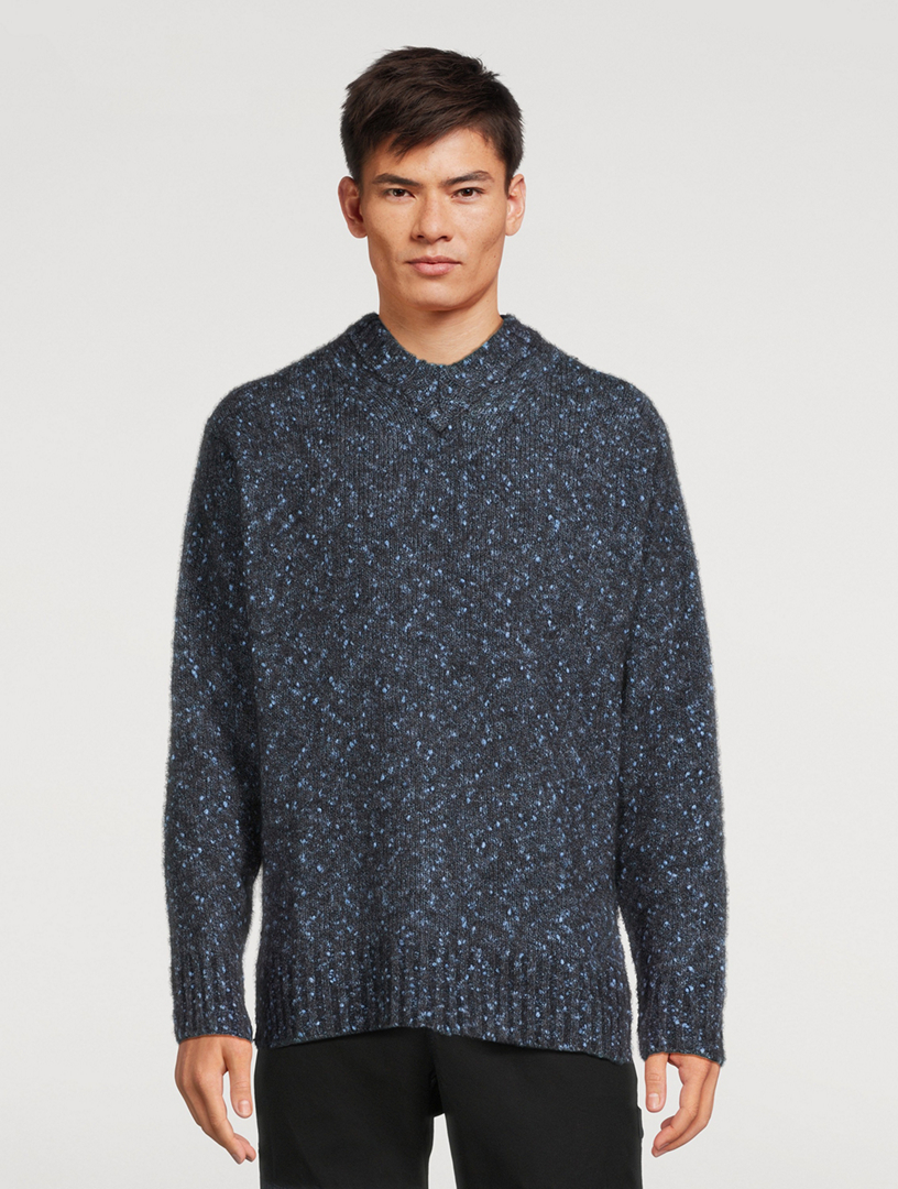 Rasmus Relaxed tweed V-Neck Sweater