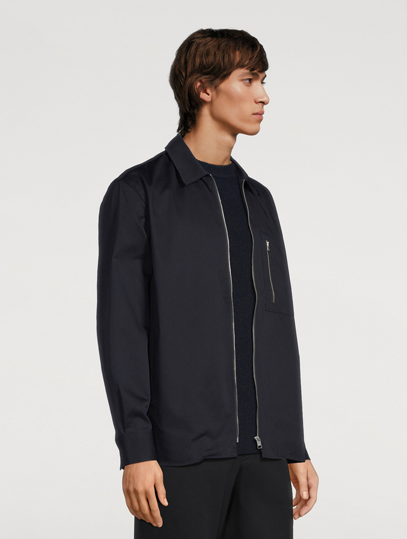 Ulrik Gabardine Zipped Overshirt