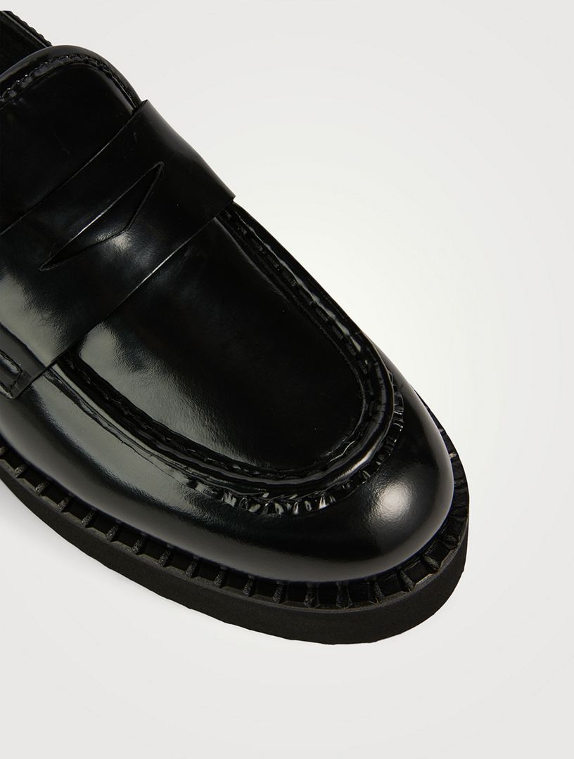 Marta Leather Platform Loafers