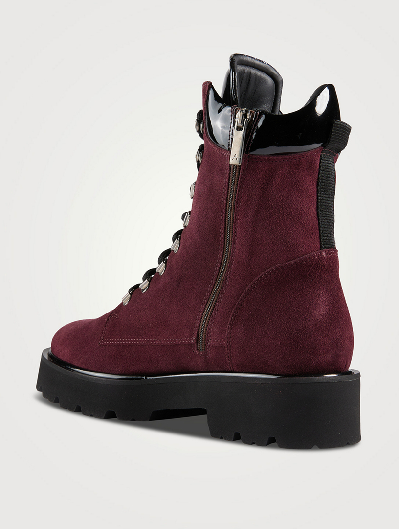 AQUATALIA Sharlena Suede Combat Boots Holt Renfrew