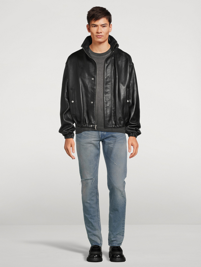 John Elliott Leather Bomber XSサイズ袖丈65cm