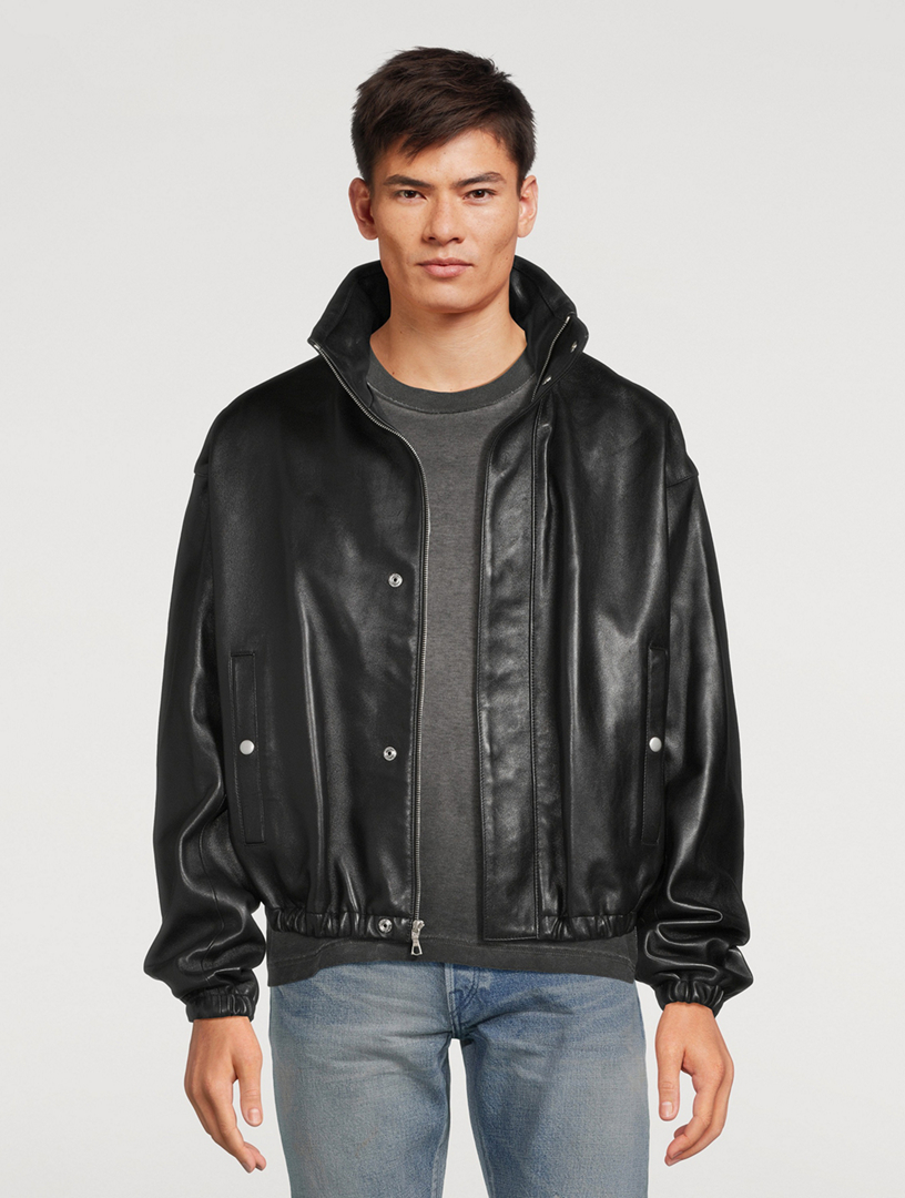 John elliott discount leather jumper