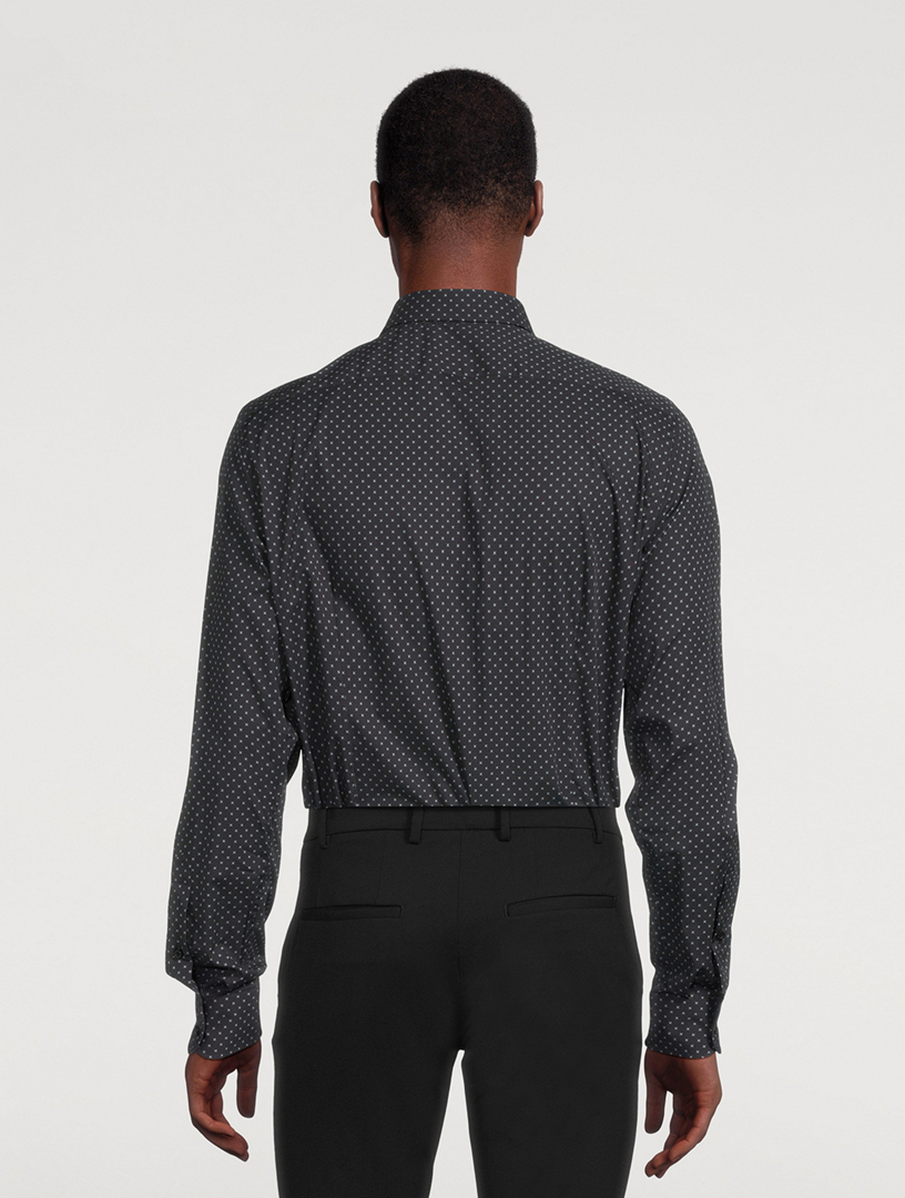 Poplin Shirt Geometric Print