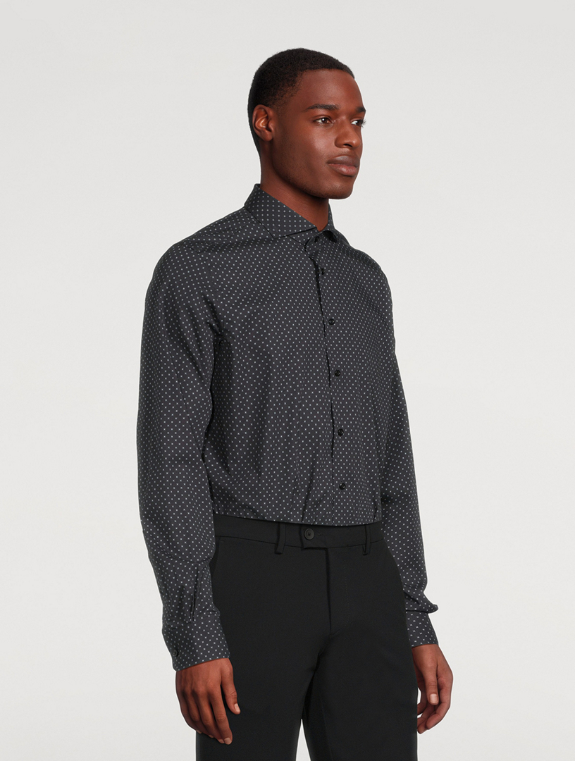 Poplin Shirt Geometric Print