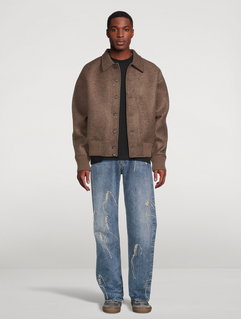 Le Bomber Feltro Belted Jacket